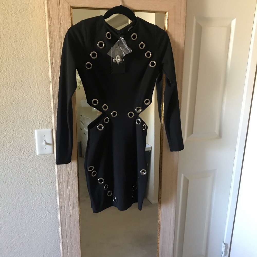 Brand new Missguided black cut out dress
